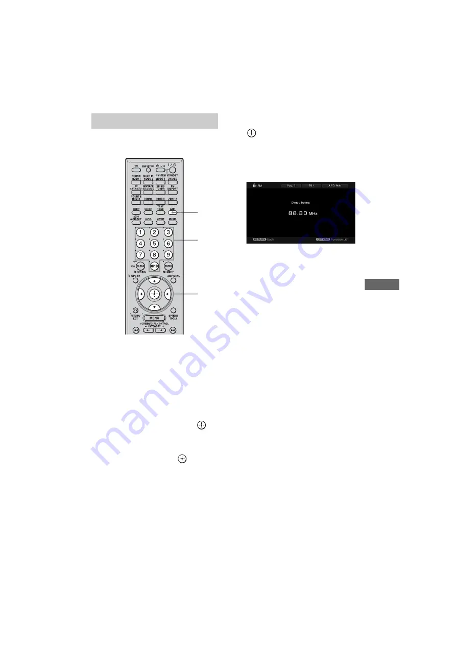 Sony STR-DA4300ES - Multi Channel Av Receiver Operating Instructions Manual Download Page 81