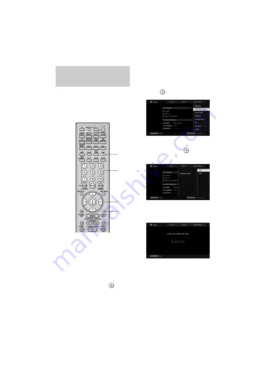 Sony STR-DA4300ES - Multi Channel Av Receiver Operating Instructions Manual Download Page 88