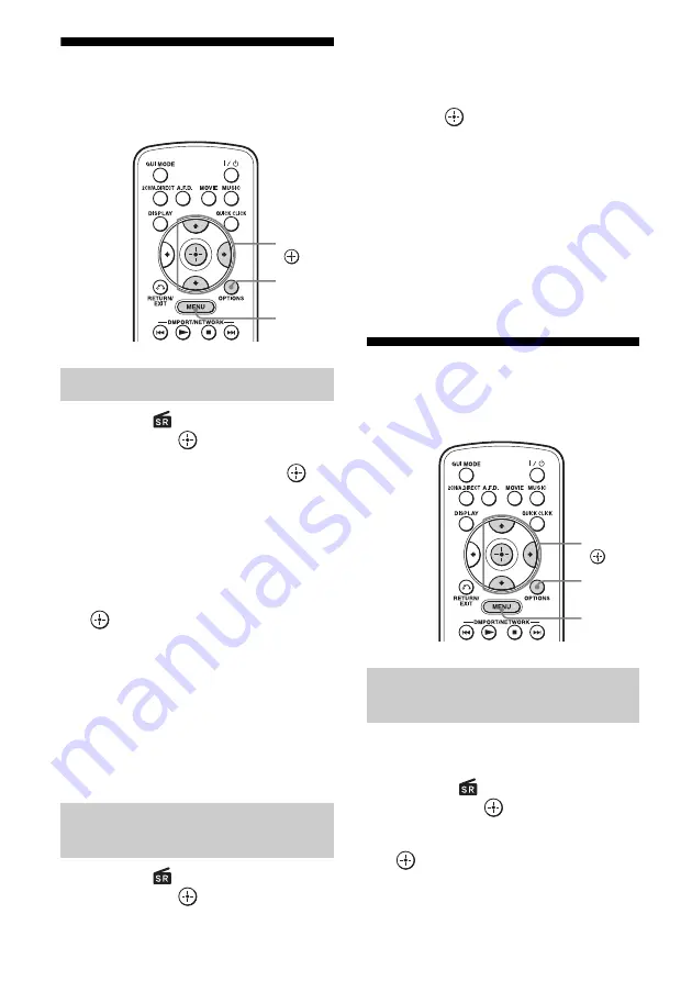 Sony STR-DA4600ES - 7.1 Channel Es Receiver Operating Instructions Manual Download Page 66