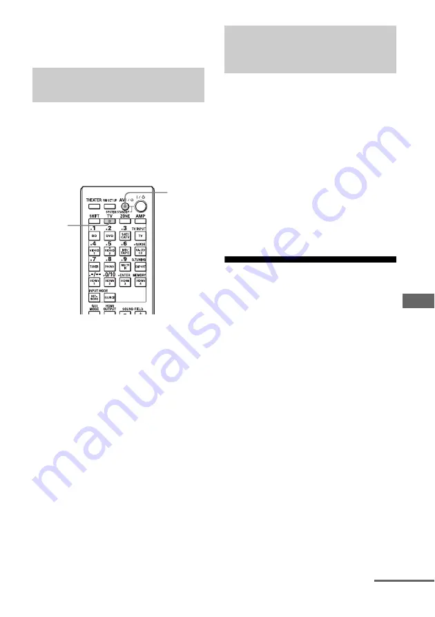 Sony STR-DA4600ES - 7.1 Channel Es Receiver Operating Instructions Manual Download Page 99