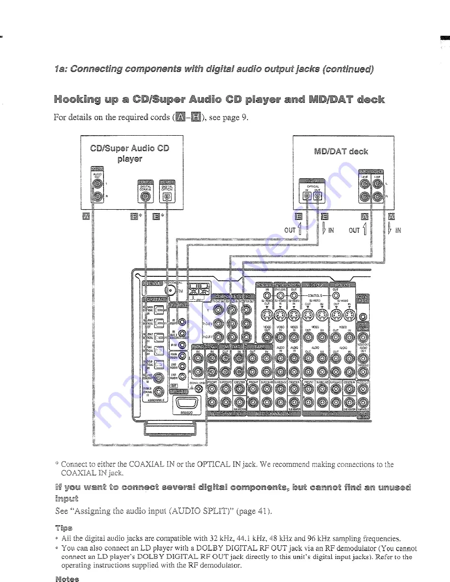 Sony STR-DA4ES - Fm Stereo/fm-am Receiver Operating Instructions Manual Download Page 12