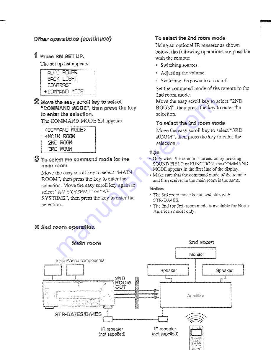 Sony STR-DA4ES - Fm Stereo/fm-am Receiver Operating Instructions Manual Download Page 101