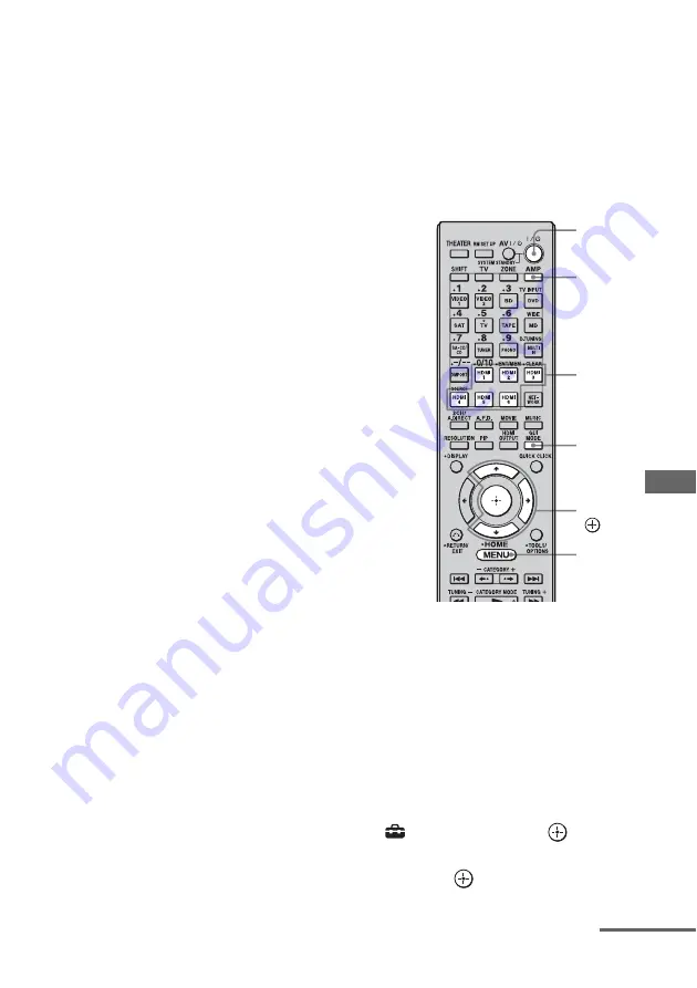 Sony STR DA5500ES - AV Network Receiver Operating Instructions Manual Download Page 113