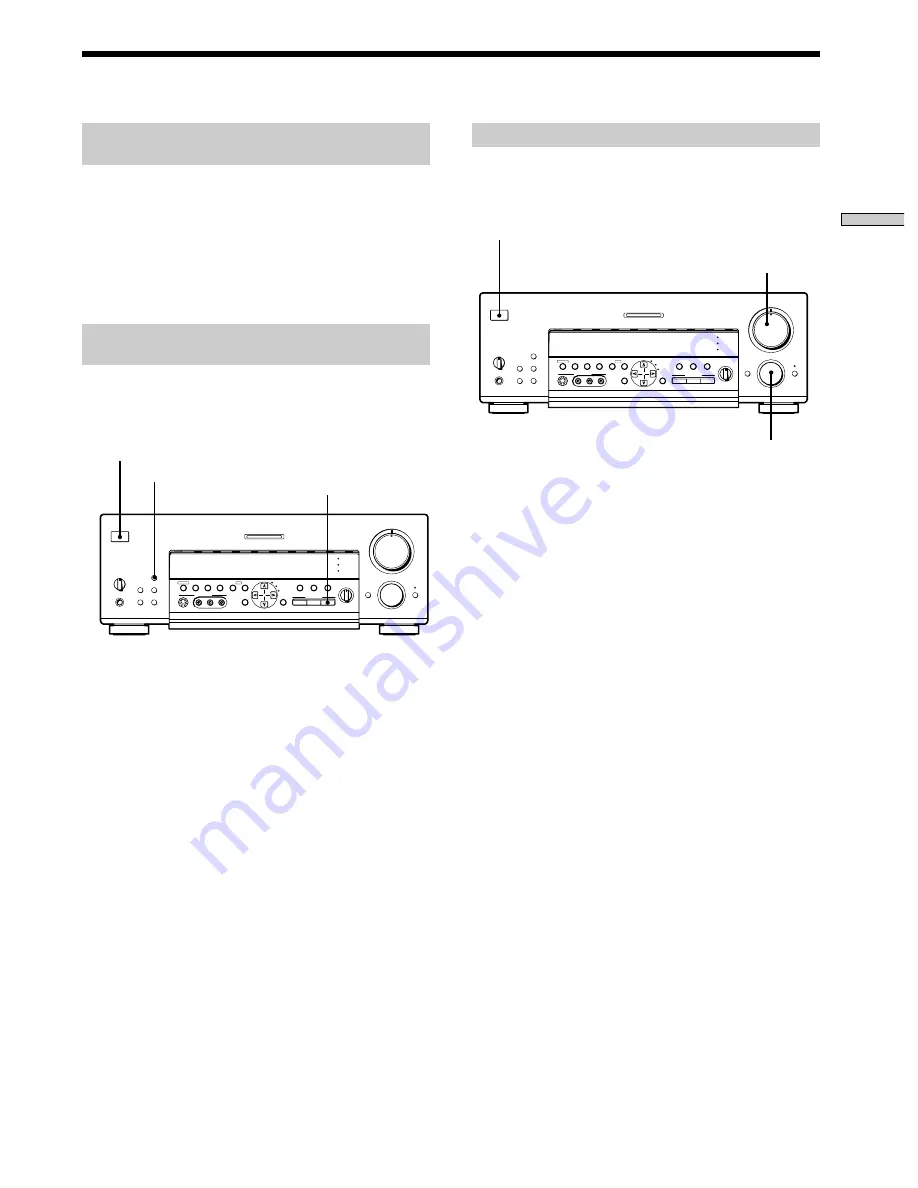 Sony STR-DB925 Operating Instructions Manual Download Page 73