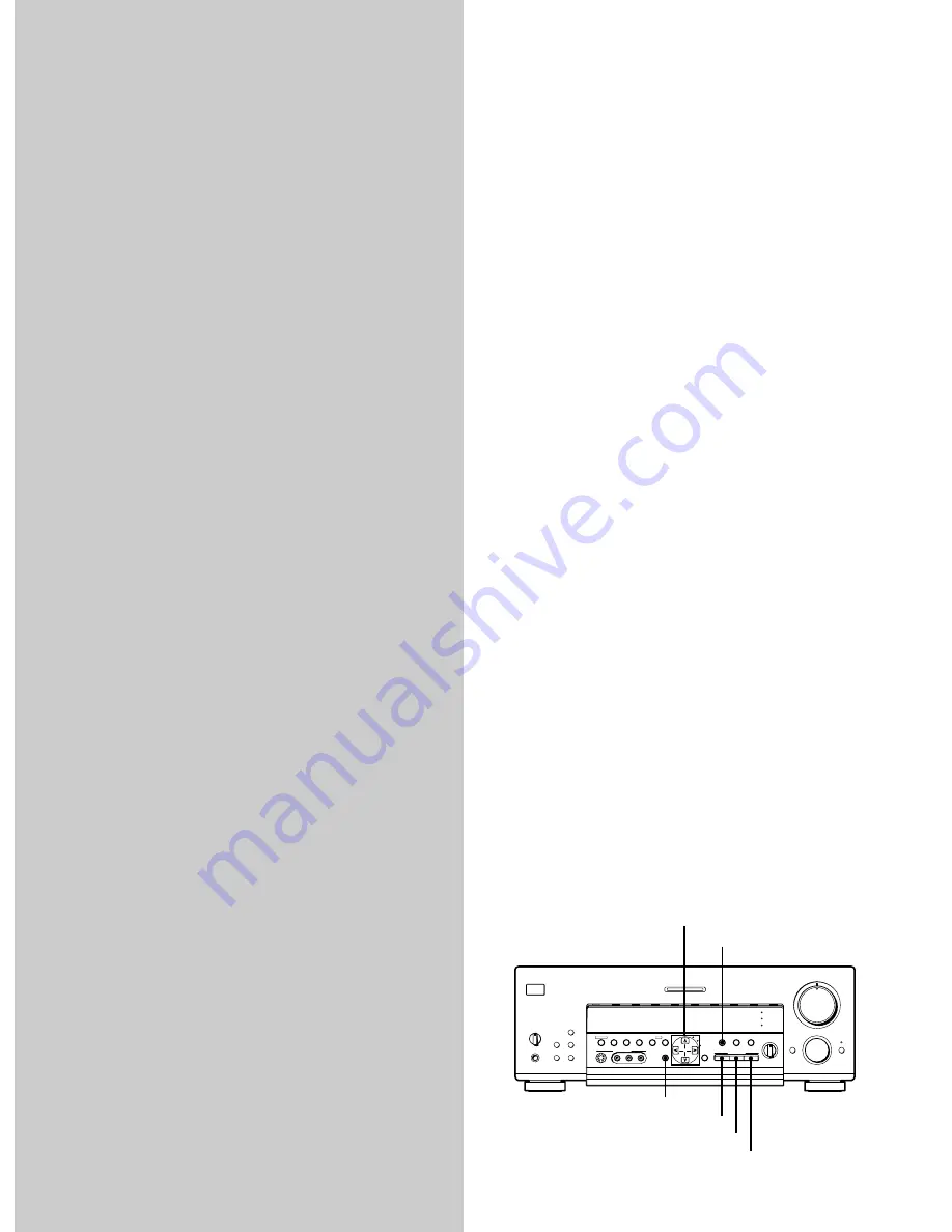 Sony STR-DB925 Operating Instructions Manual Download Page 80