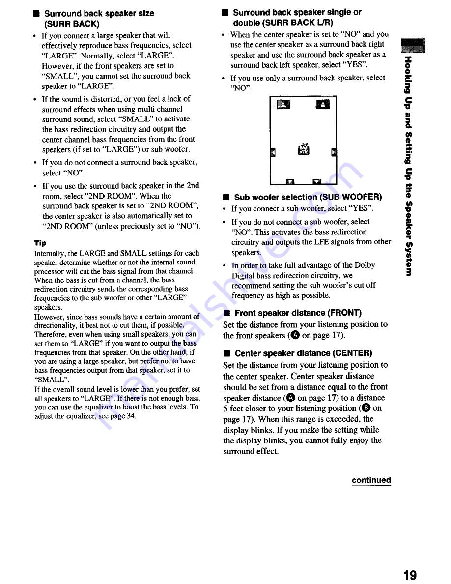 Sony STR-DE1075 - Fm Stereo/fm-am Receiver Скачать руководство пользователя страница 19