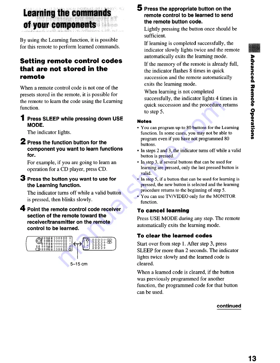 Sony STR-DE1075 - Fm Stereo/fm-am Receiver Operating Instructions Manual Download Page 69