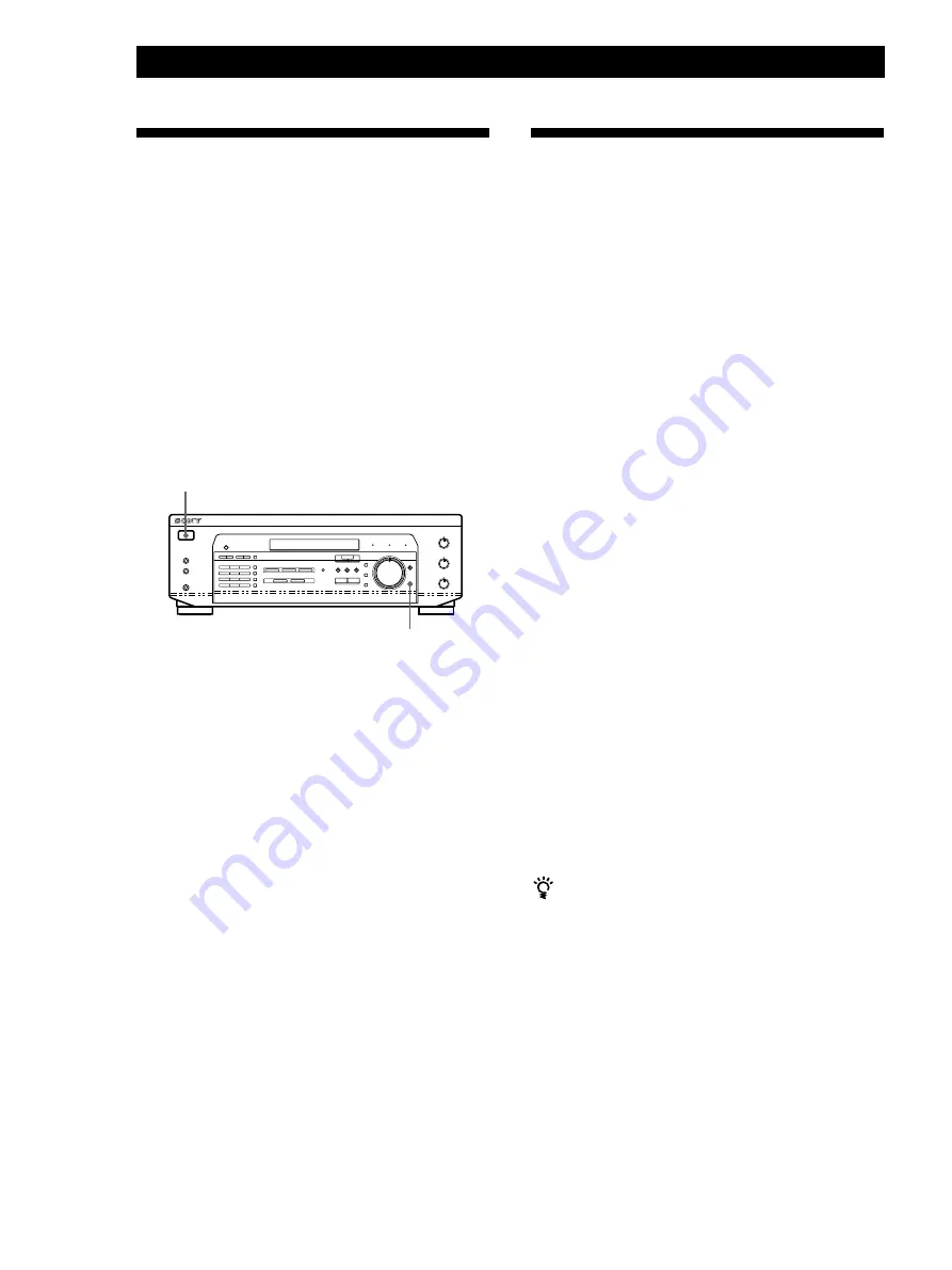 Sony STR-DE335 - Fm Stereo/fm-am Receiver Operating Instructions Manual Download Page 37