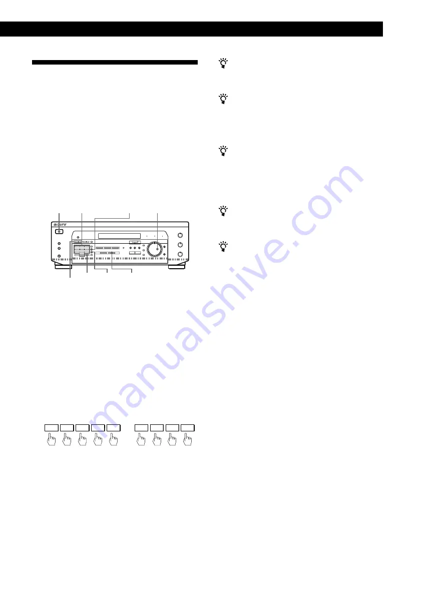 Sony STR-DE335 - Fm Stereo/fm-am Receiver Operating Instructions Manual Download Page 40