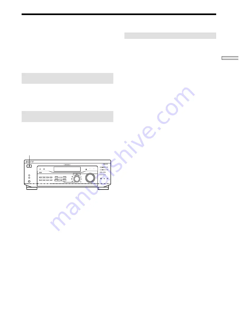 Sony STR-DE445 - Fm Stereo/fm-am Receiver Скачать руководство пользователя страница 71