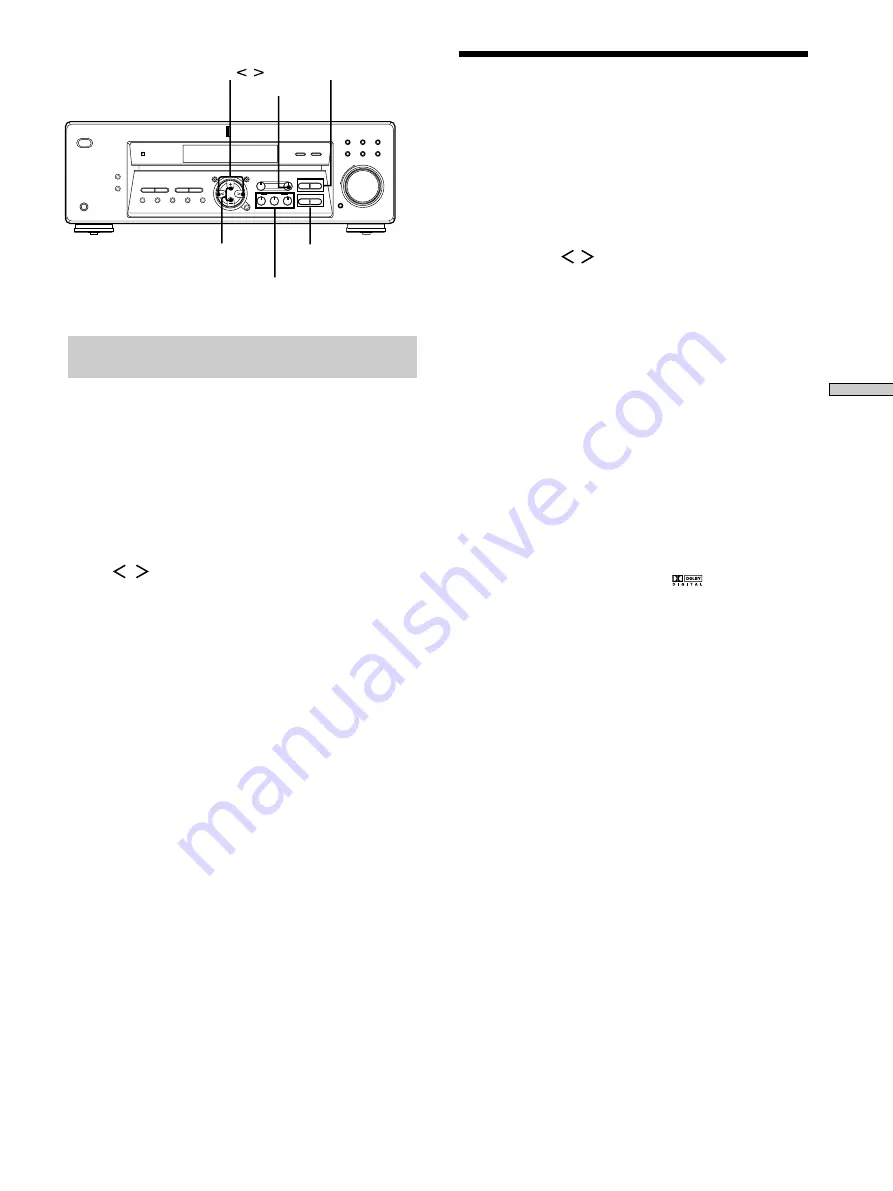 Sony STR-DE475 - Fm Stereo/fm-am Receiver Operating Instructions Manual Download Page 25