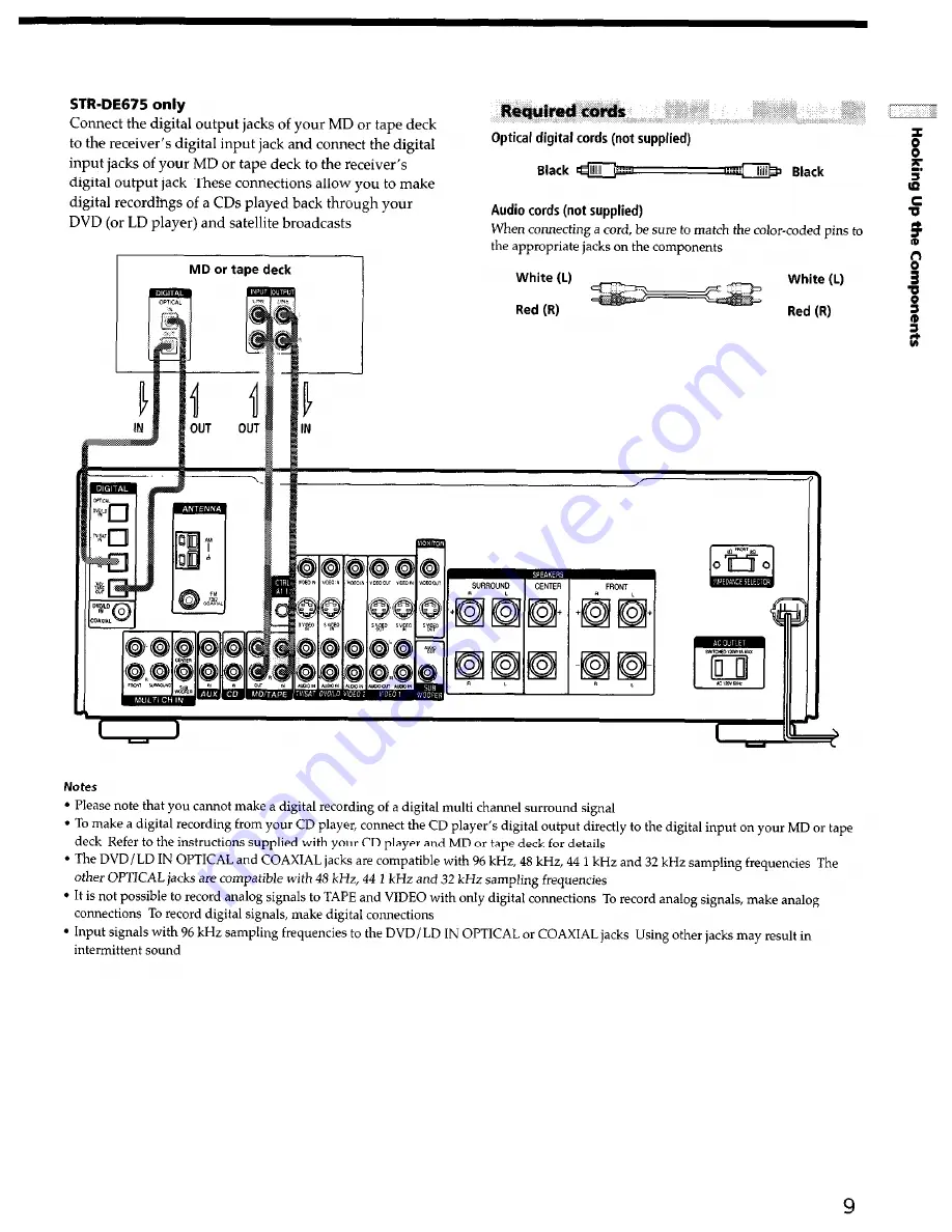 Sony STR-DE575 - Fm Stereo/fm-am Receiver Скачать руководство пользователя страница 9