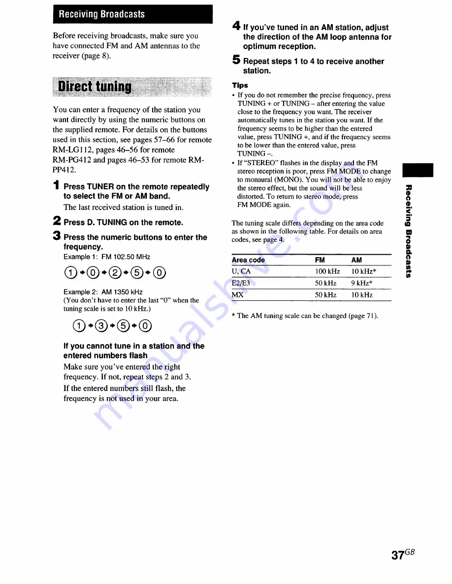 Sony STR-DE895 - Fm Stereo/fm-am Receiver Скачать руководство пользователя страница 37