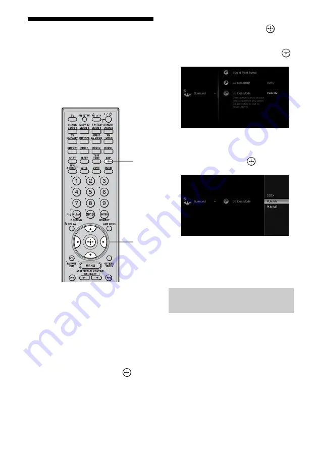 Sony STR-DG1100 Operating Instructions Manual Download Page 64