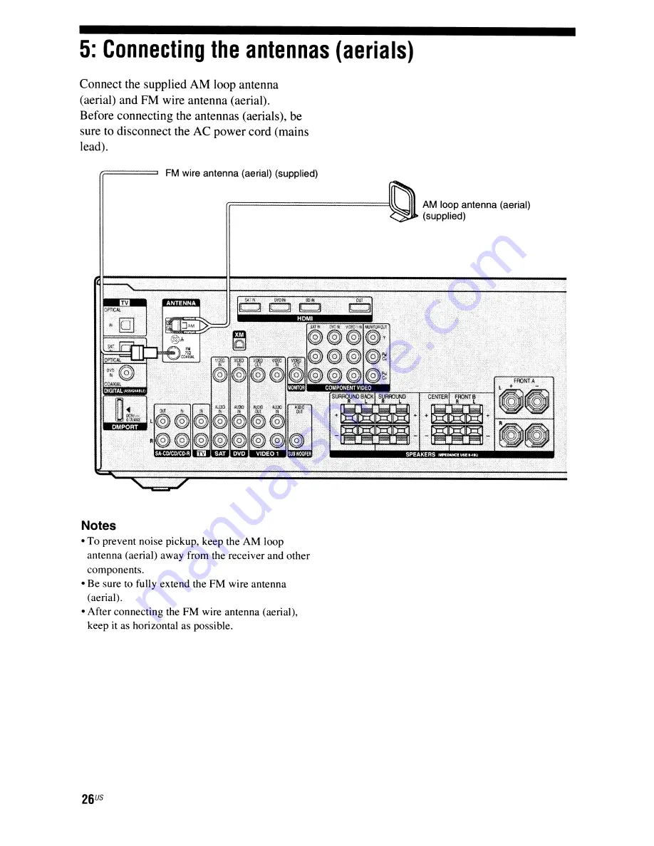 Sony STR-DG720 Operating Instructions Manual Download Page 26