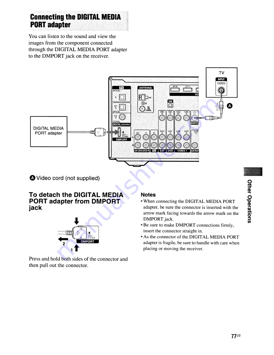 Sony STR-DG720 Скачать руководство пользователя страница 77