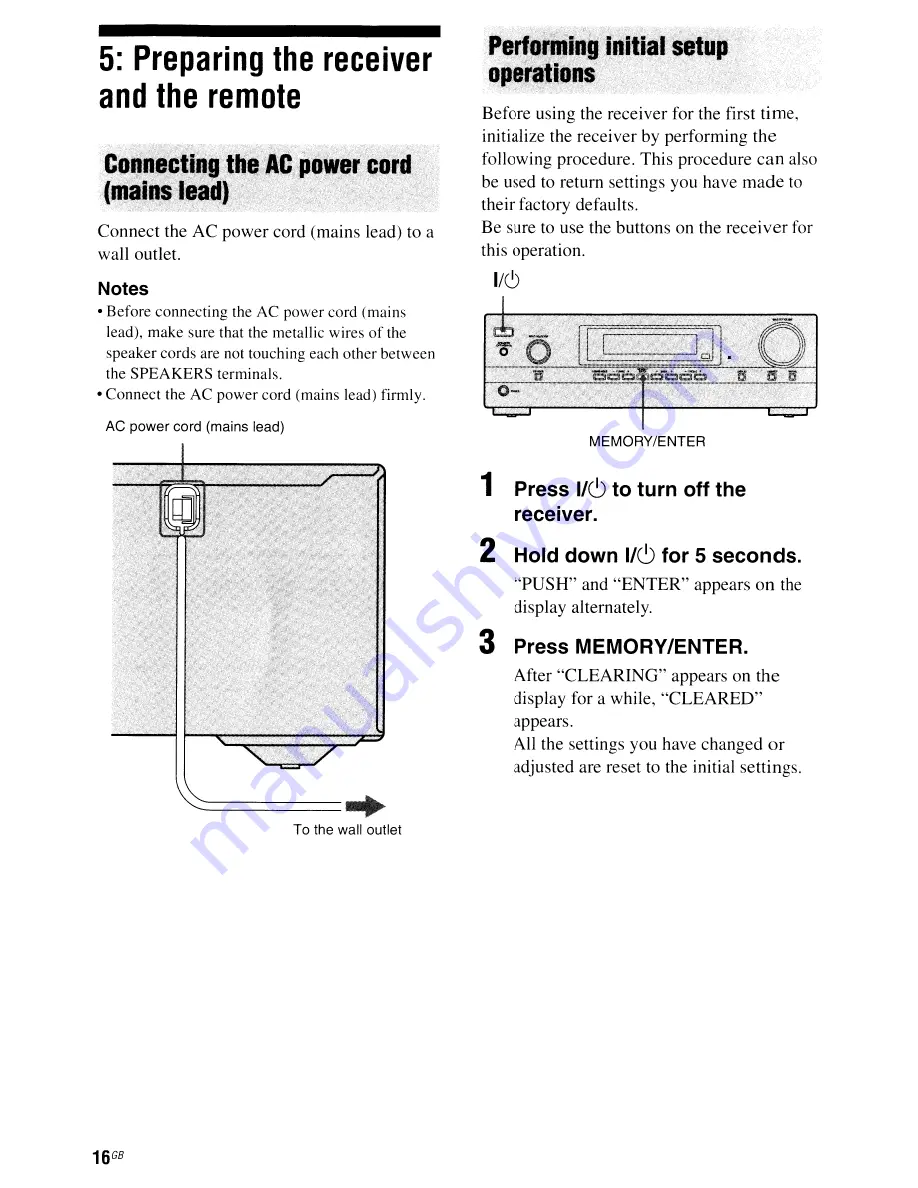 Sony STR-DH100 Operating Instructions Manual Download Page 16