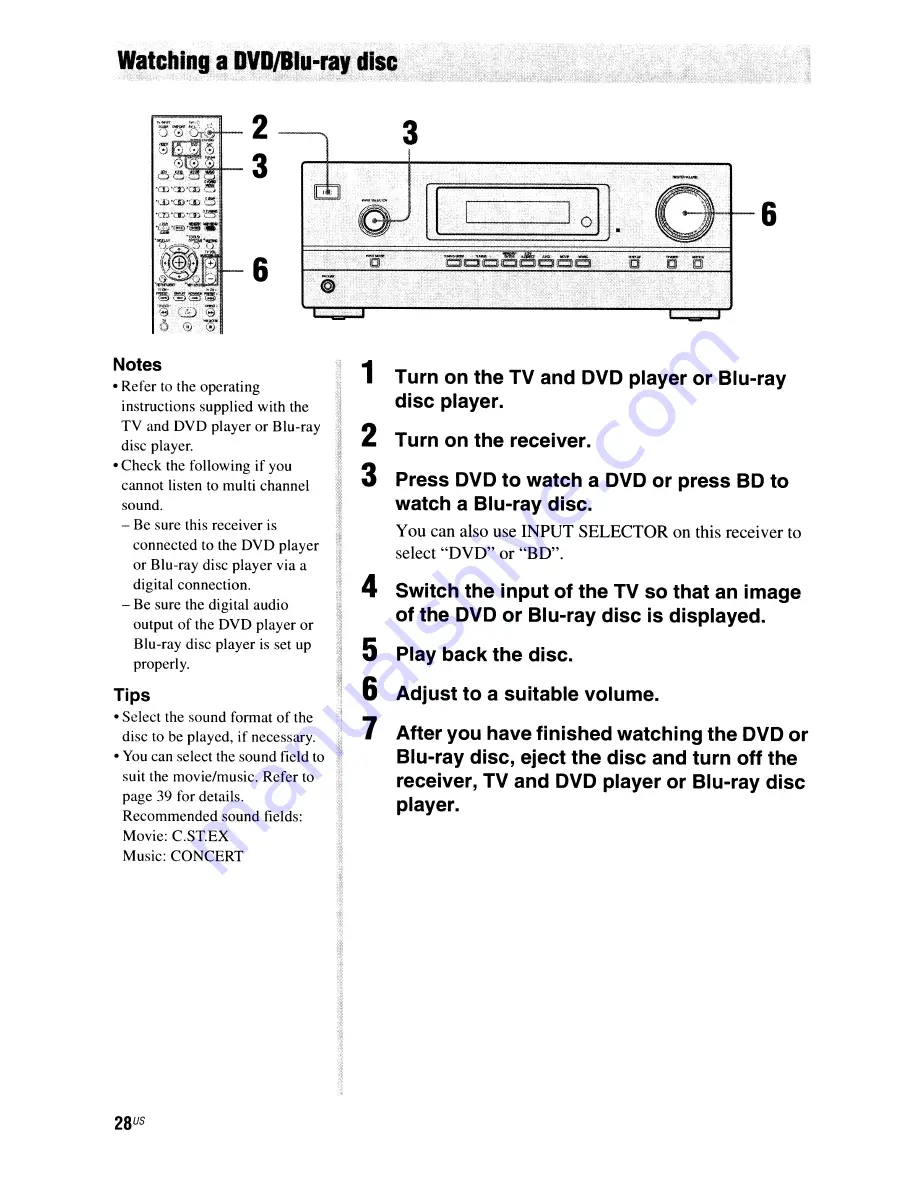 Sony STR-DH500 Operating Instructions Manual Download Page 28