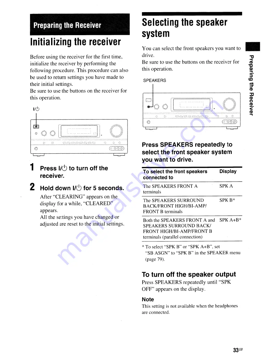 Sony STR-DH710 - 10str Hifi Operating Instructions Manual Download Page 33