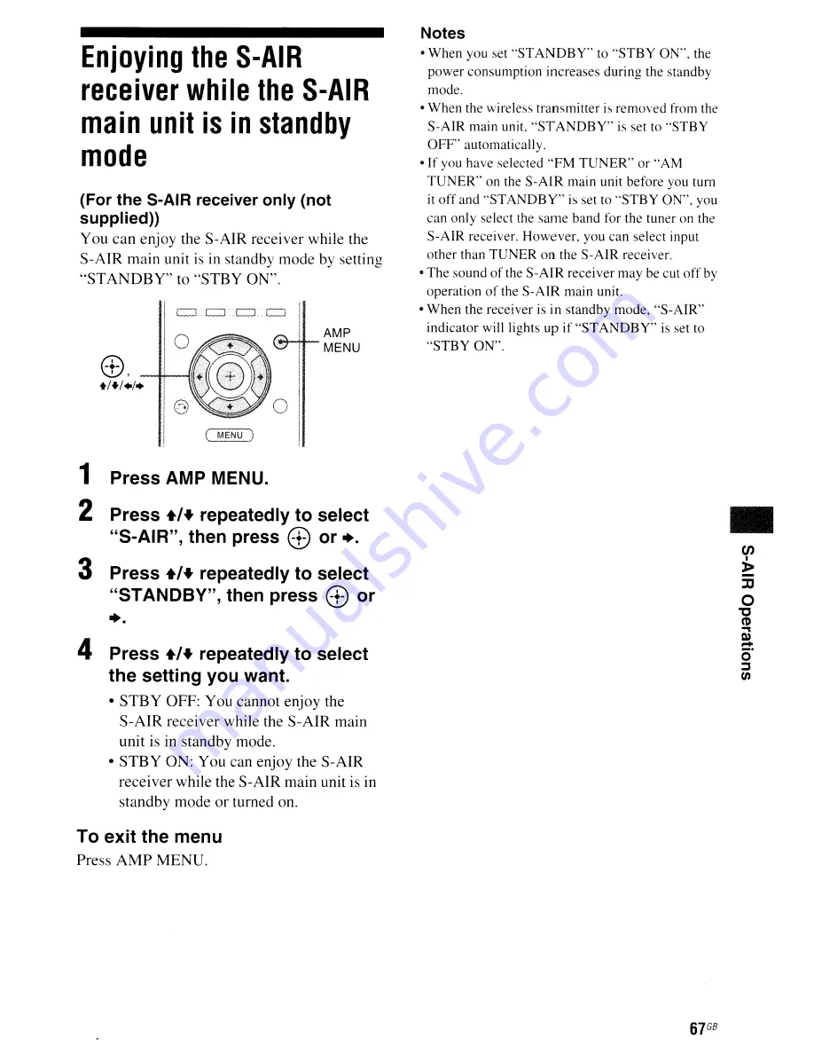 Sony STR-DH710 - 10str Hifi Operating Instructions Manual Download Page 67