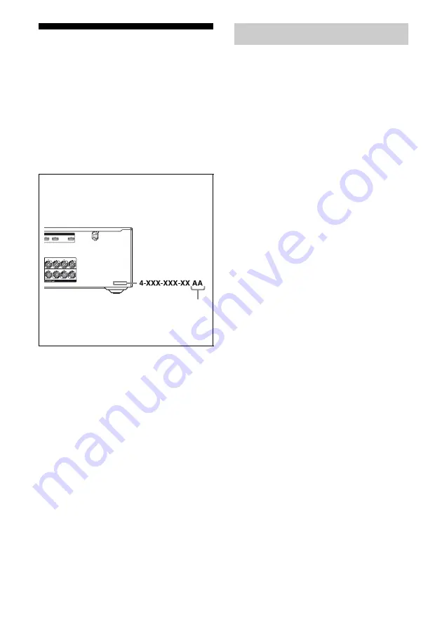 Sony STR-DH800 Operating Instructions Manual Download Page 4