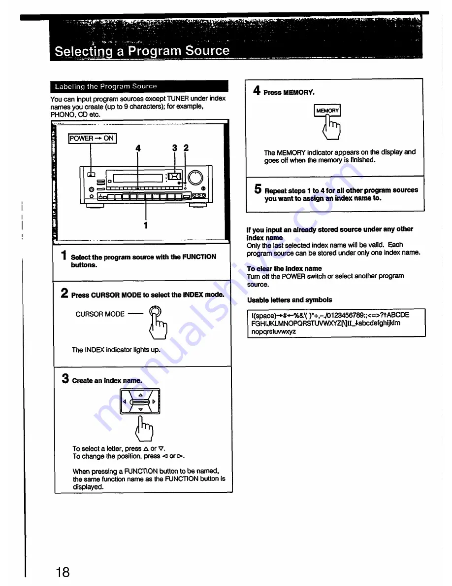 Sony STR-GX808ES Operating Instructions Manual Download Page 18