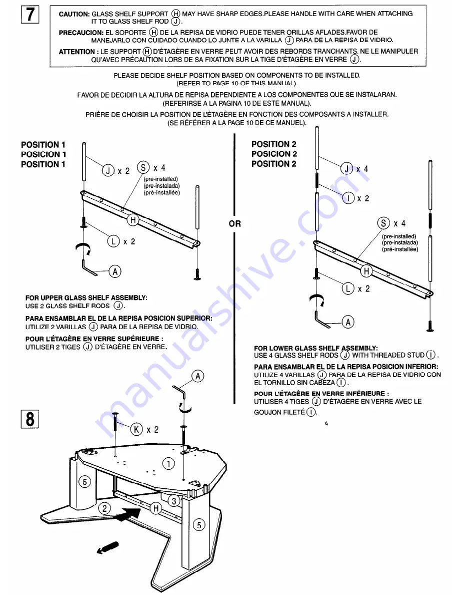 Sony SU-32XBR45 Assembly Instructions Manual Download Page 6