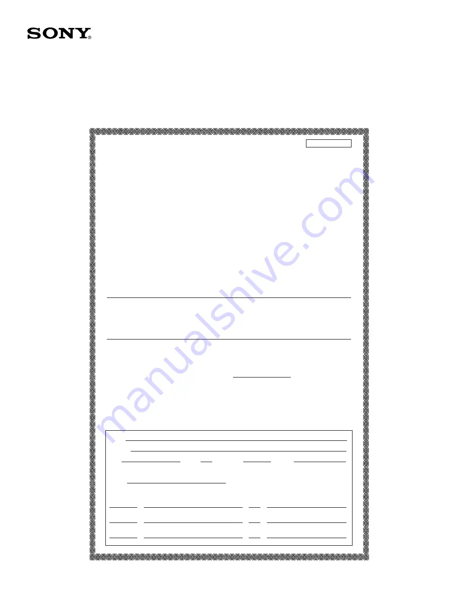 Sony SU-32XBR45 Manual Download Page 12