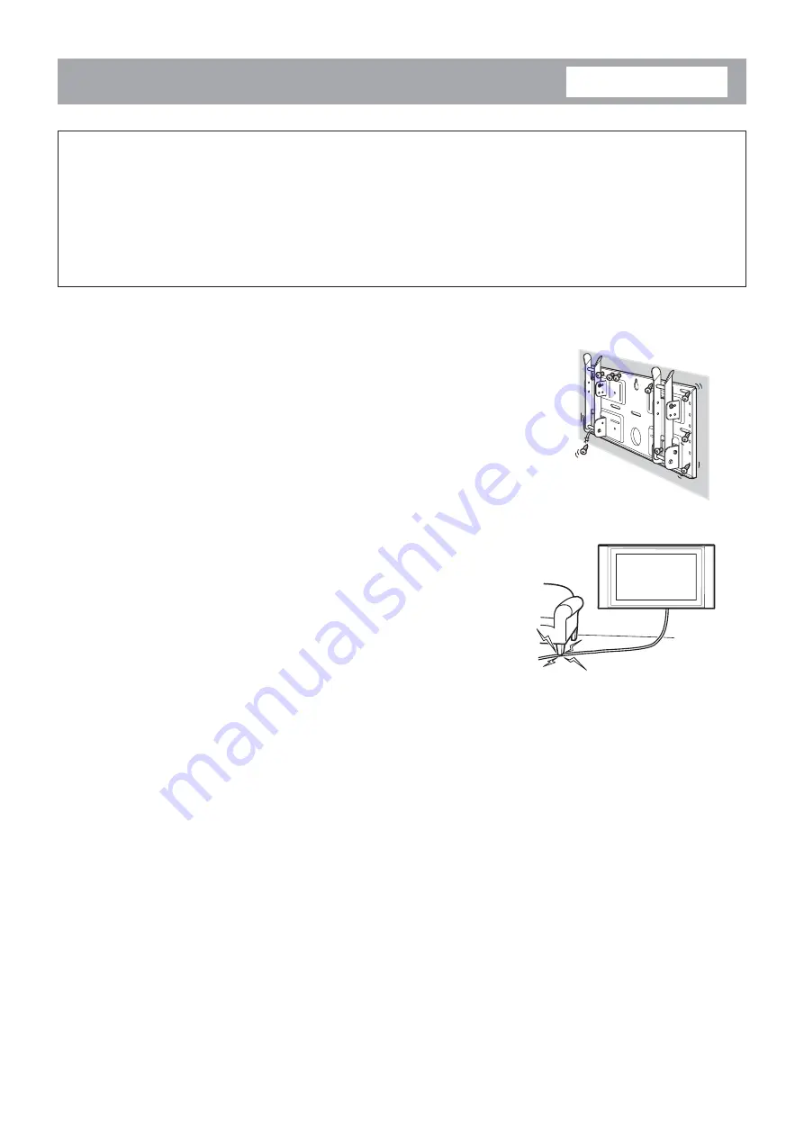 Sony SU-LW1 Instructions (SU-LW1 Wall-Mount Bracket) Скачать руководство пользователя страница 6