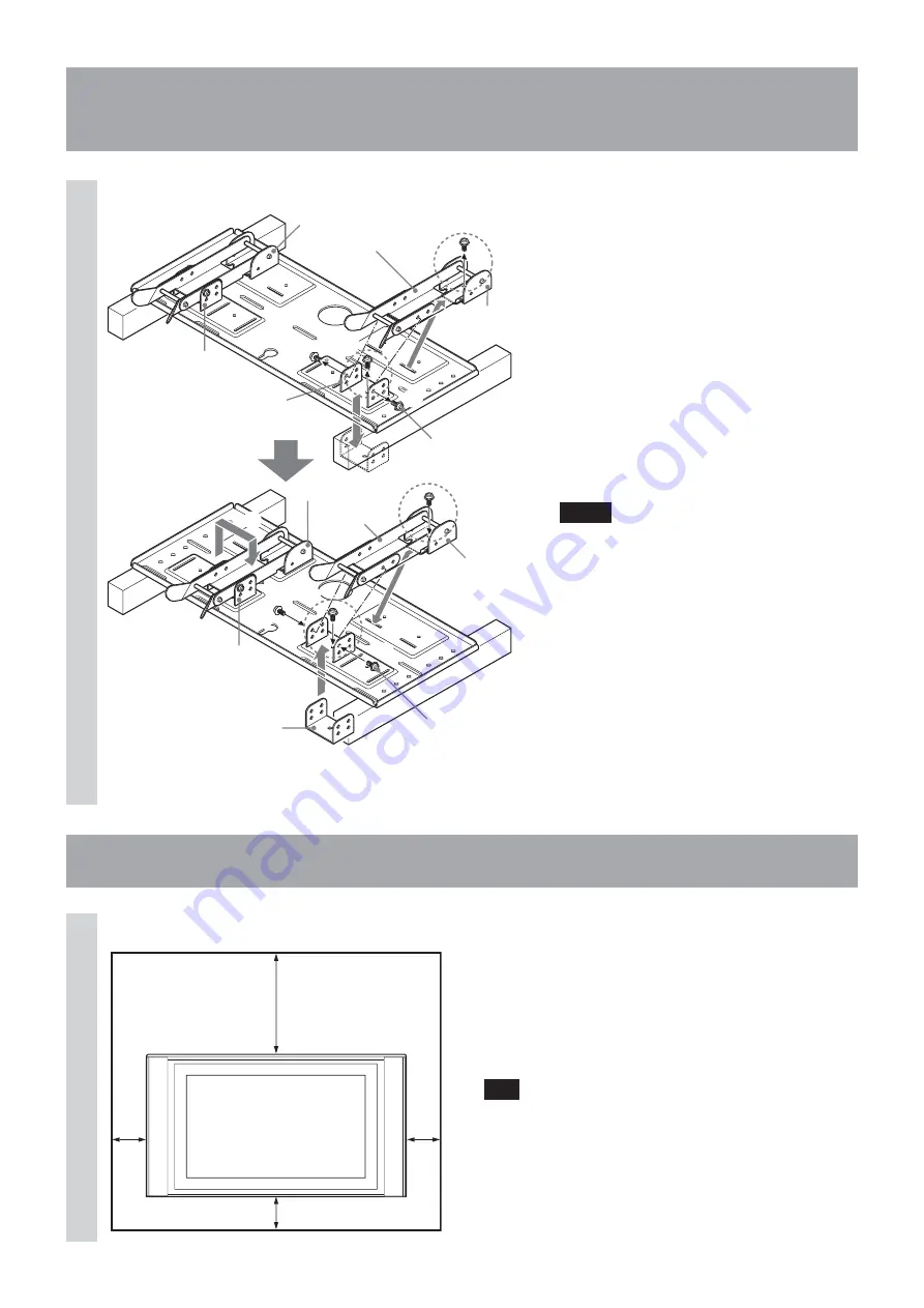 Sony SU-LW1 Instructions (SU-LW1 Wall-Mount Bracket) Скачать руководство пользователя страница 8