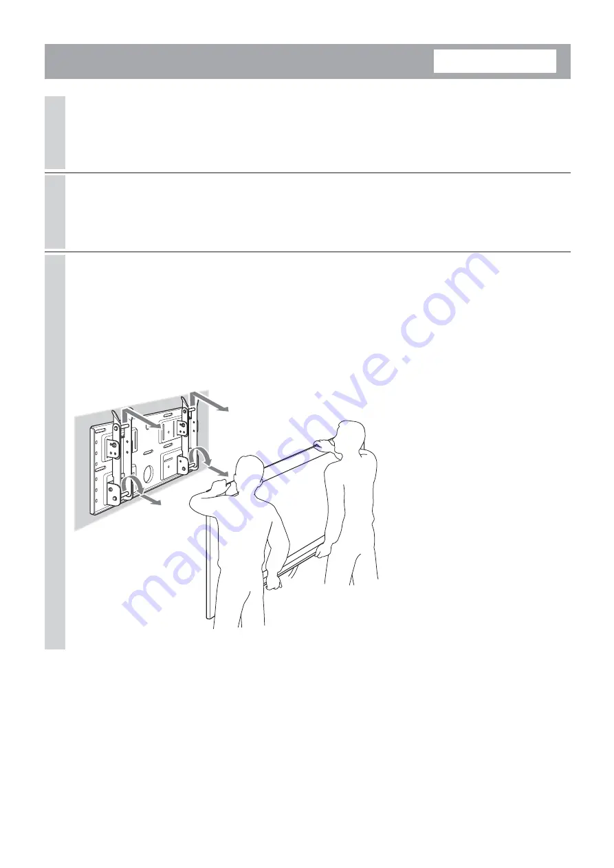 Sony SU-LW1 Instructions (SU-LW1 Wall-Mount Bracket) Instructions Manual Download Page 20