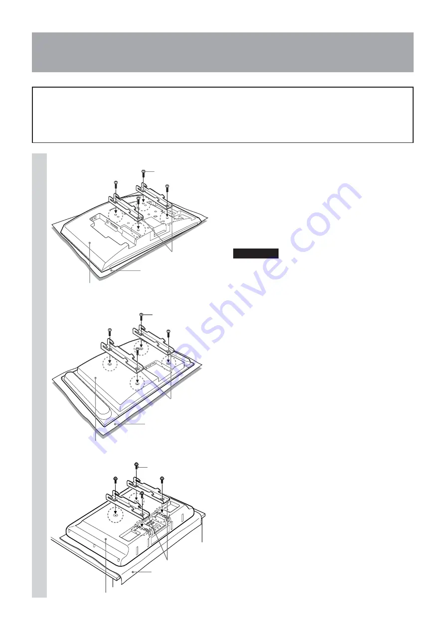 Sony SU-LW1 Instructions (SU-LW1 Wall-Mount Bracket) Instructions Manual Download Page 36