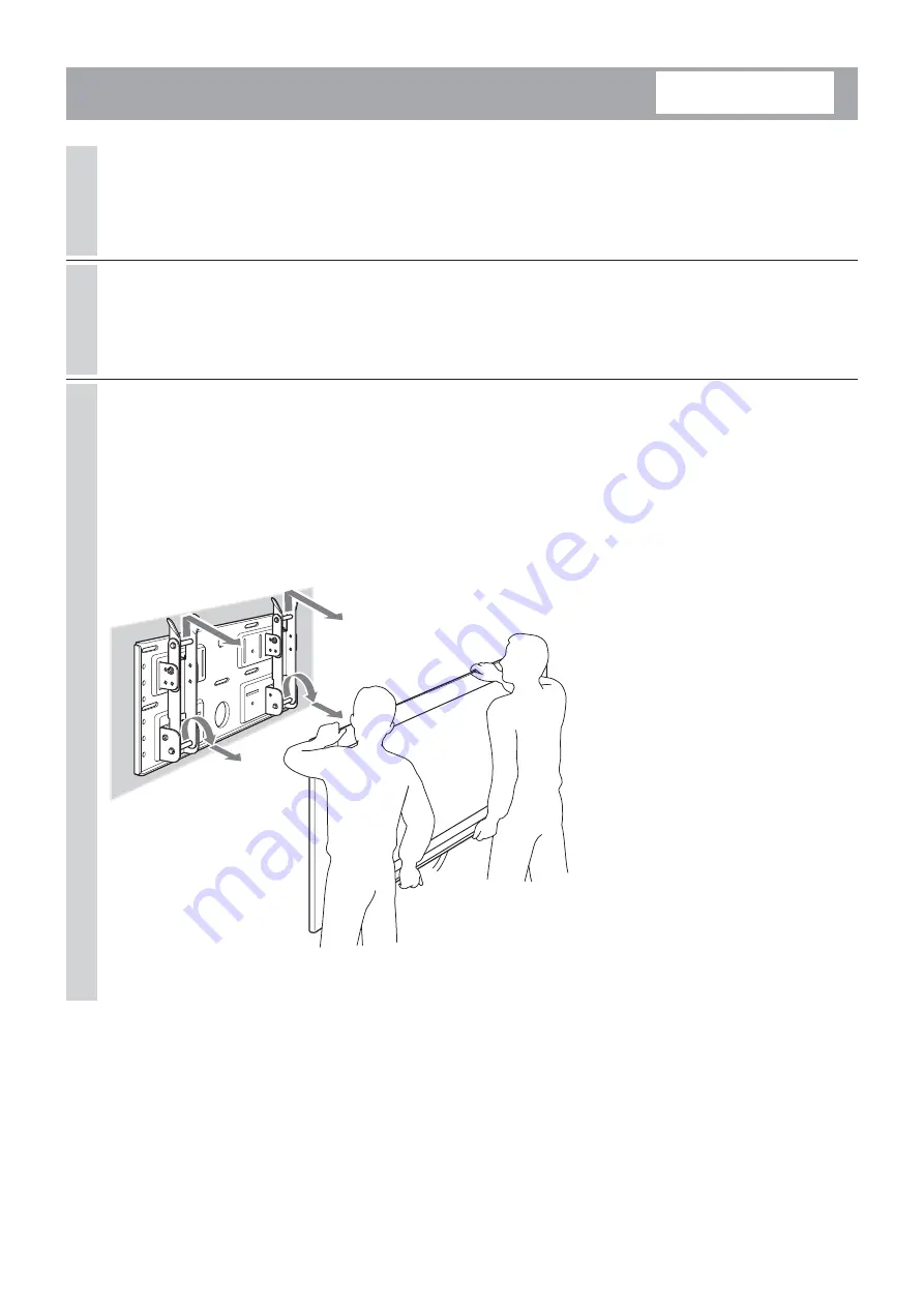 Sony SU-LW1 Instructions (SU-LW1 Wall-Mount Bracket) Скачать руководство пользователя страница 40