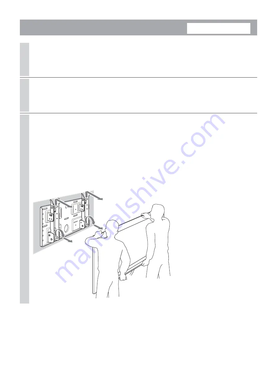 Sony SU-LW1 Instructions (SU-LW1 Wall-Mount Bracket) Instructions Manual Download Page 60