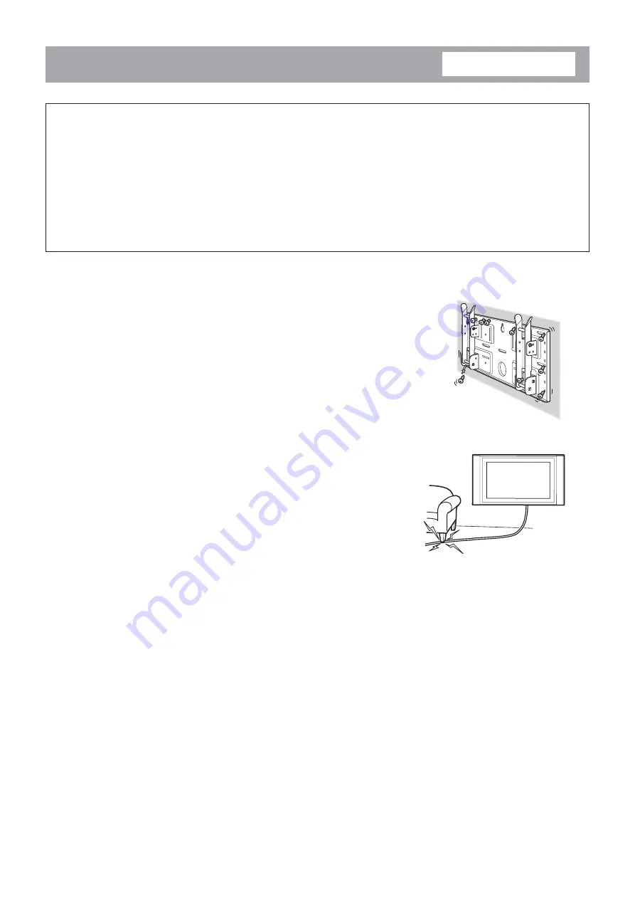 Sony SU-LW1 Instructions (SU-LW1 Wall-Mount Bracket) Instructions Manual Download Page 126