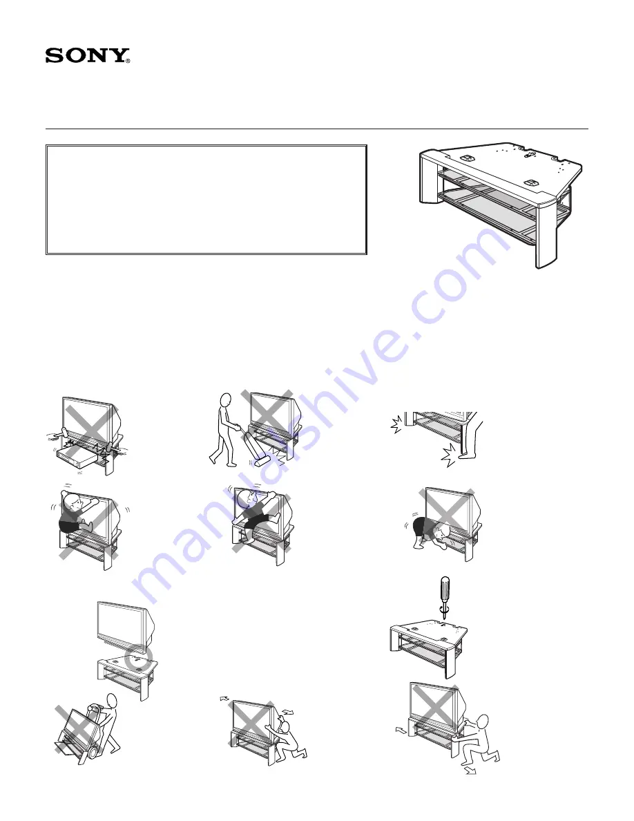 Sony SU-RS11M Instructions Manual Download Page 1