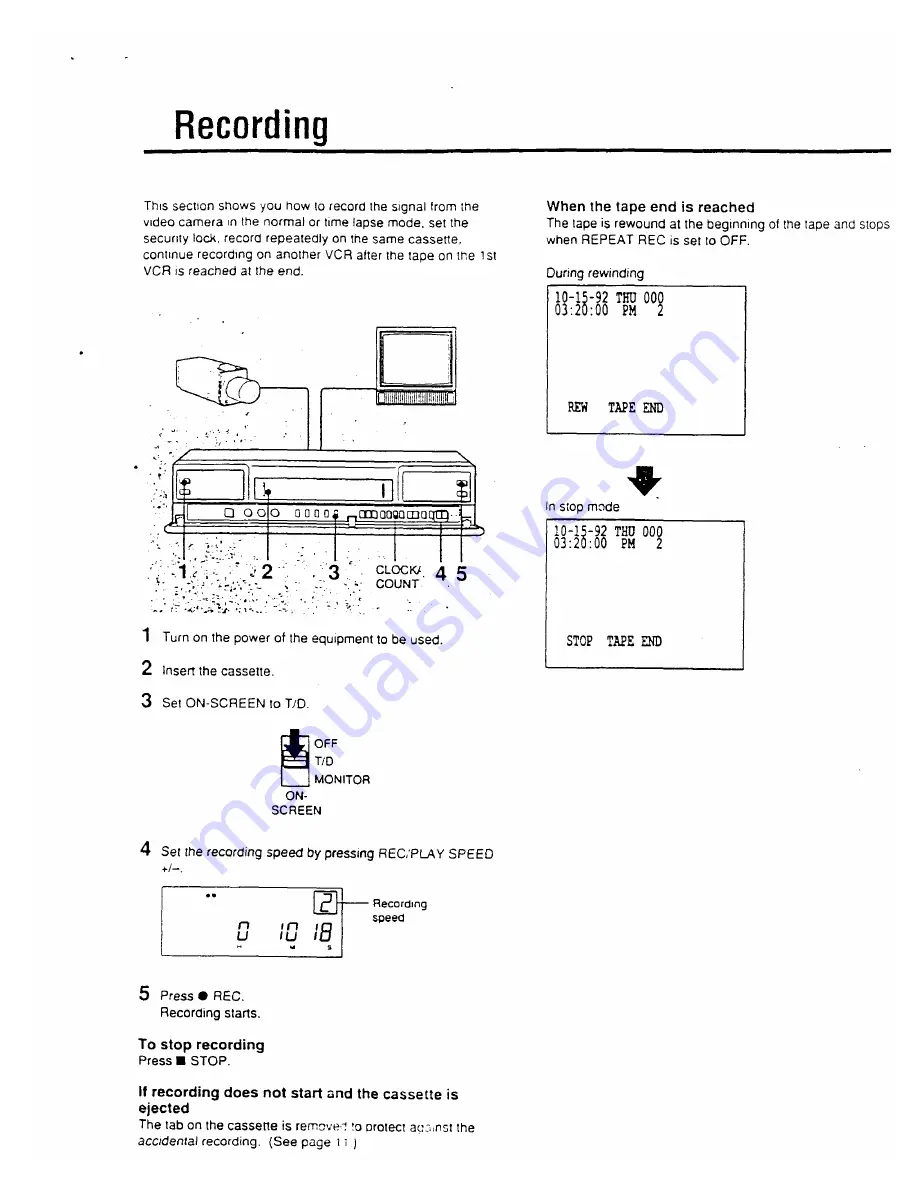 Sony SVT-5000 Operating Instructions Manual Download Page 12