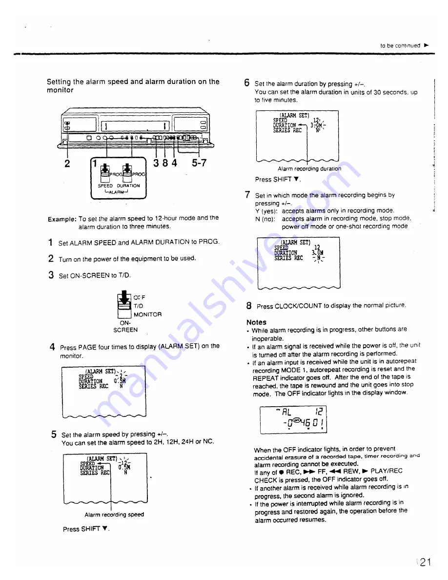 Sony SVT-5000 Operating Instructions Manual Download Page 21