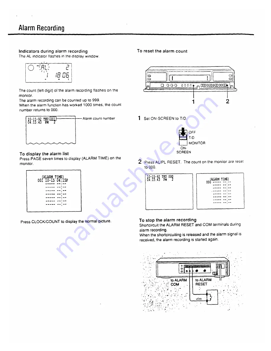 Sony SVT-5000 Operating Instructions Manual Download Page 22