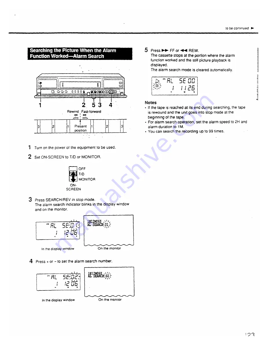 Sony SVT-5000 Operating Instructions Manual Download Page 23