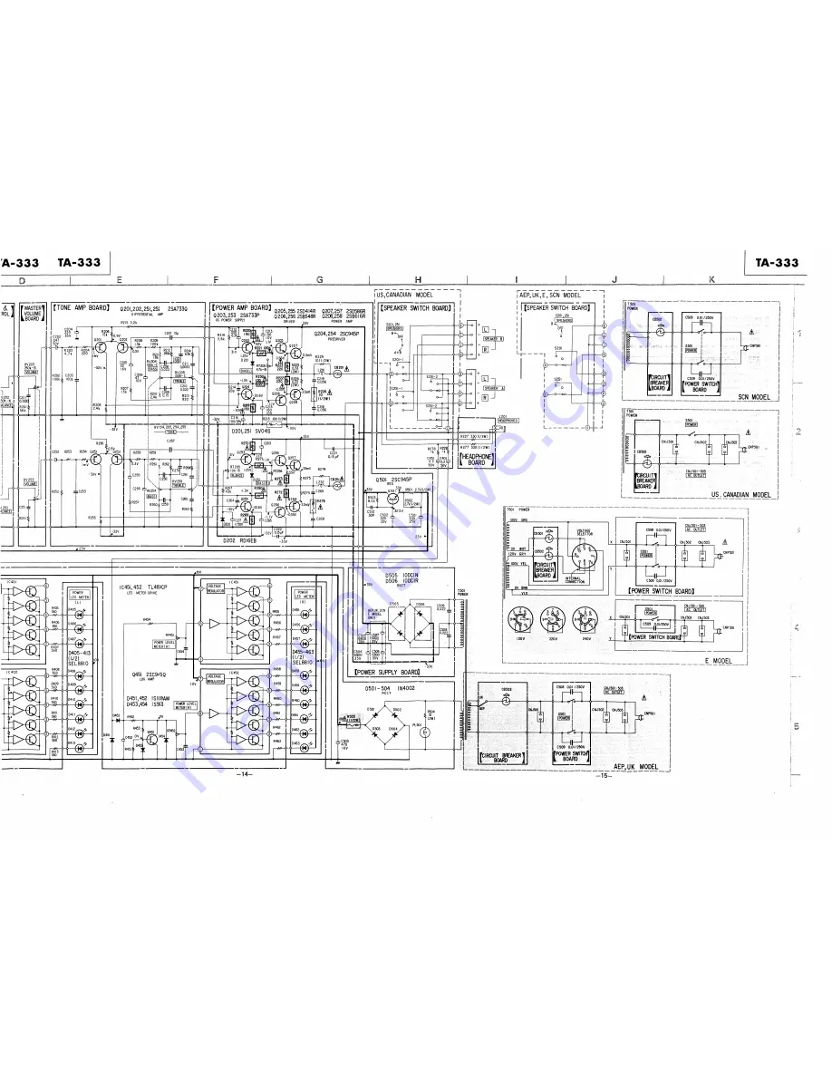 Sony TA-333 Service Manual Download Page 14