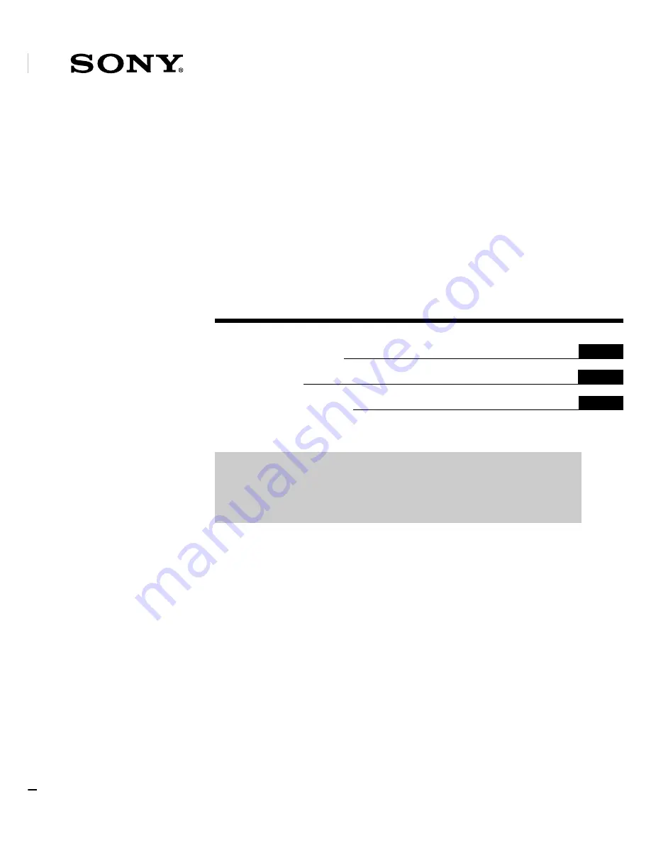 Sony TA-AV561A Operating Instructions Manual Download Page 1