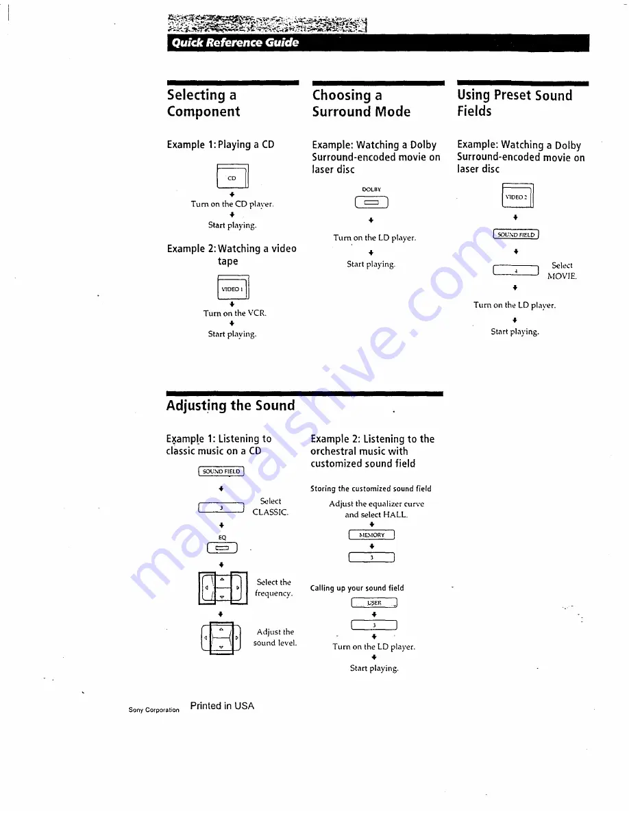 Sony TA-AV661 Operating Instructions Manual Download Page 24