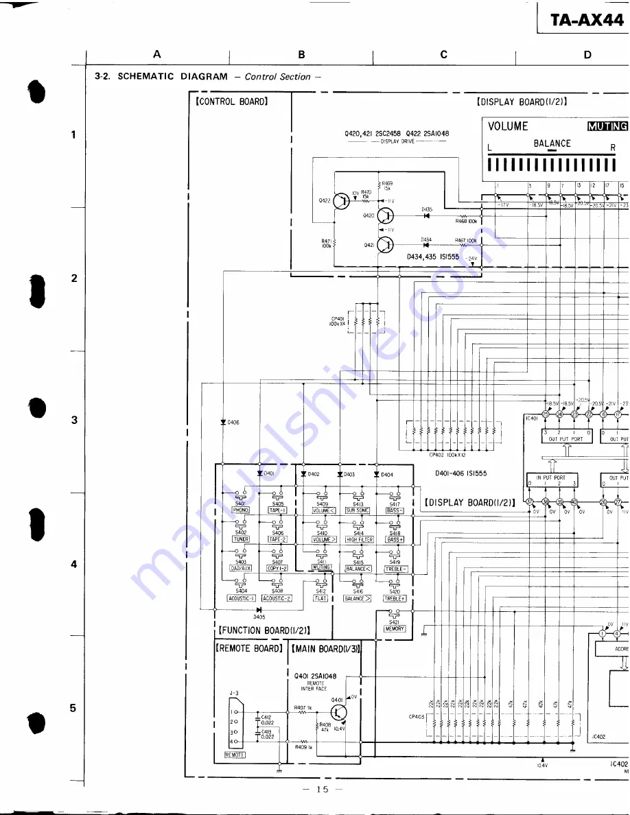 Sony ta-ax44 Скачать руководство пользователя страница 15