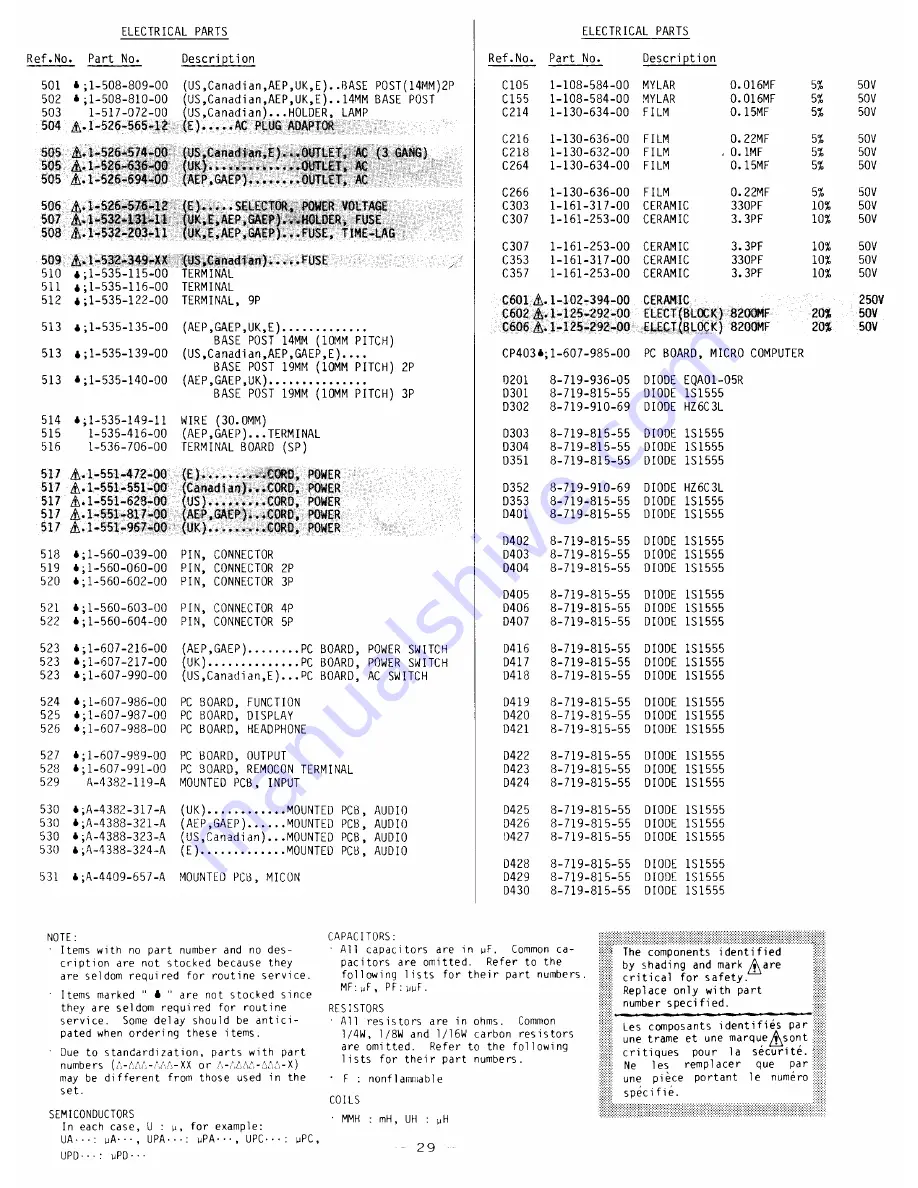 Sony ta-ax44 Service Manual Download Page 31