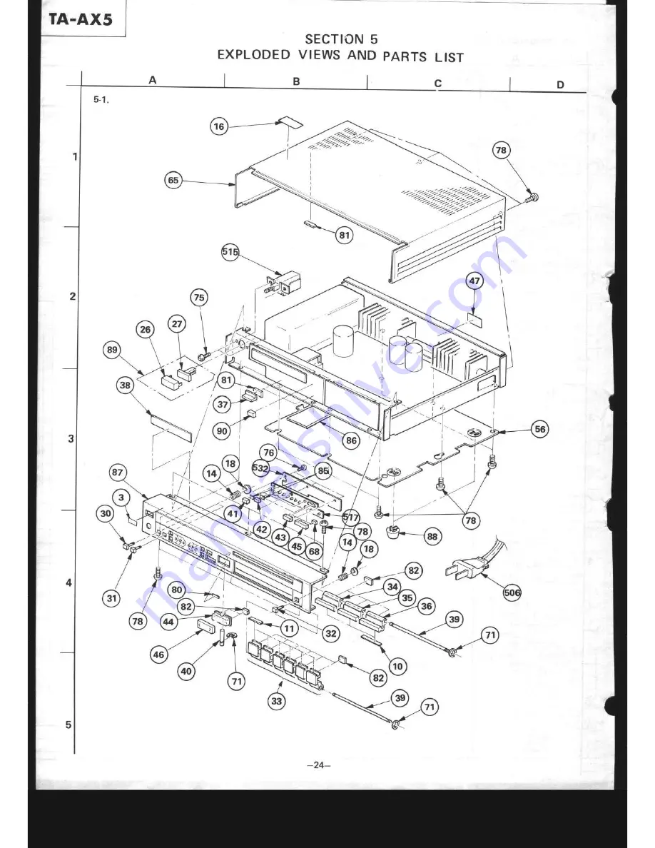 Sony TA-AX5 Service Manual Download Page 24