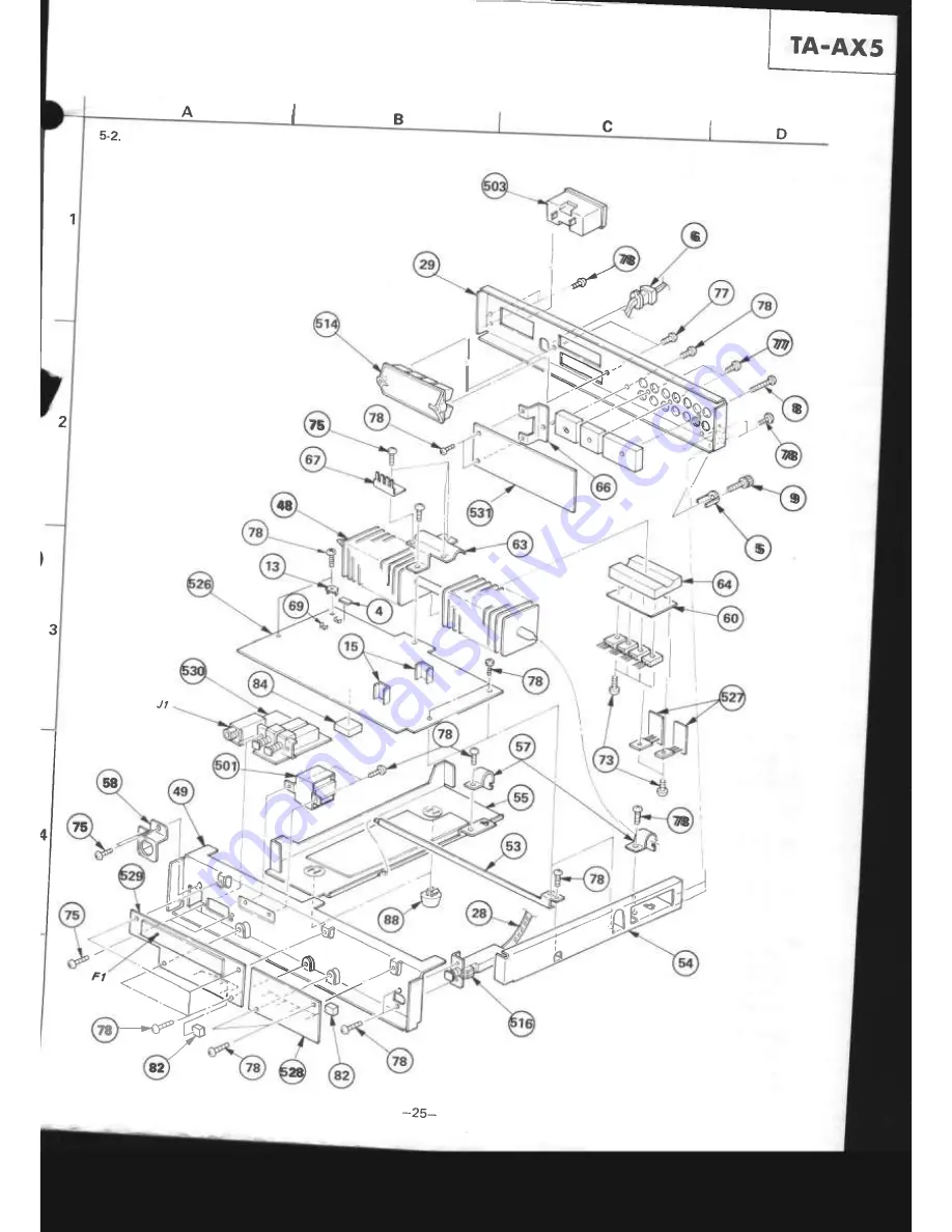 Sony TA-AX5 Service Manual Download Page 25