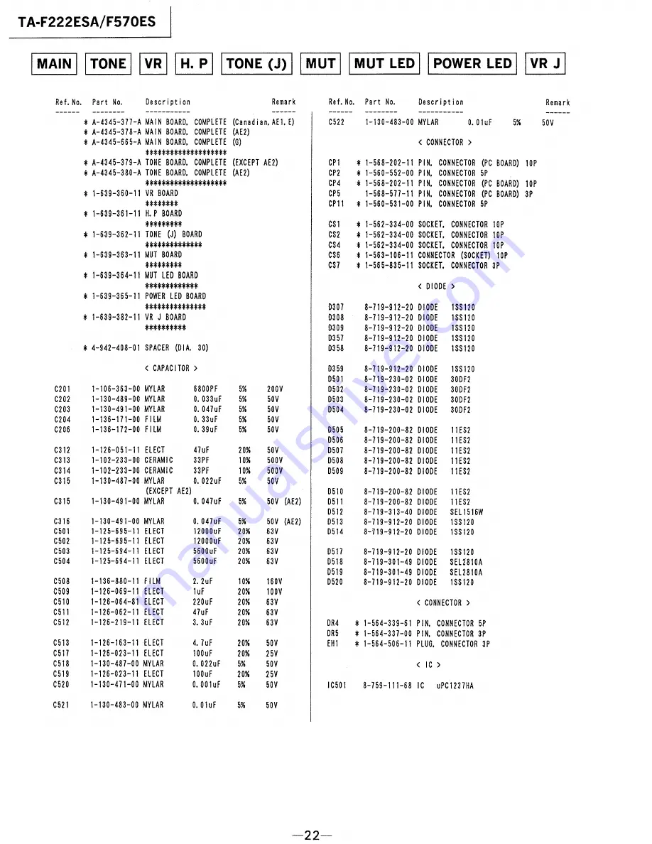 Sony TA-F222ESA Service Manual Download Page 16