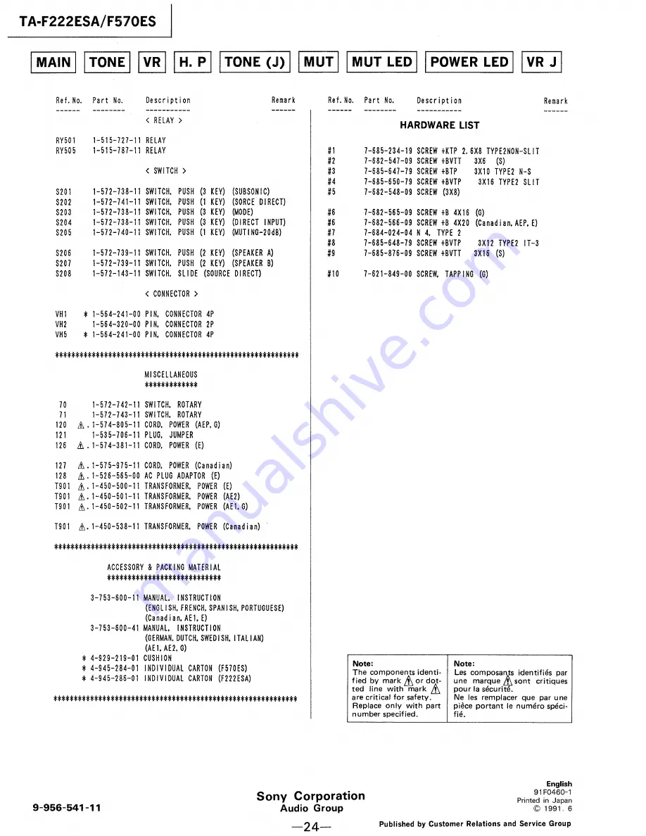 Sony TA-F222ESA Service Manual Download Page 18