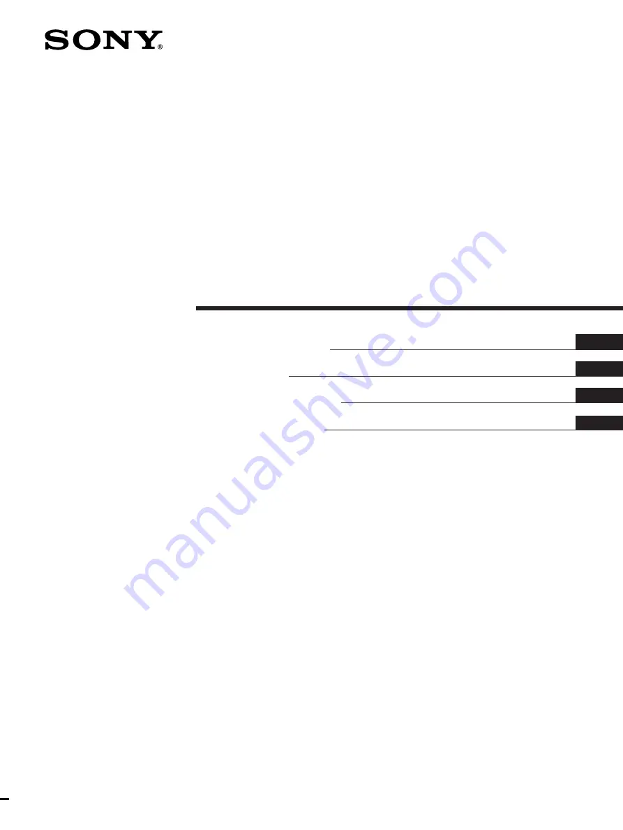 Sony TA-FE320R Operating Instructions Manual Download Page 1